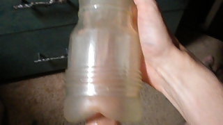 Young amateur fleshlight ice sex wanking with my new romp toy