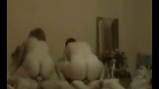 Group fucky-fucky video with wives swapping colleagues and fucking on the same sofa